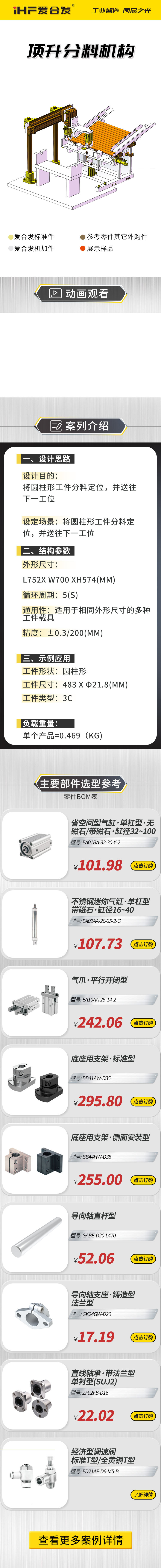 爱合发案例剖析：顶升分料机构！